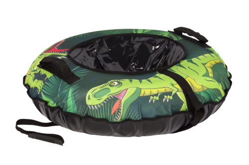 Тюбинг Snowstorm BZ-90_DINOSAURS, 90 см, зеленый-черный