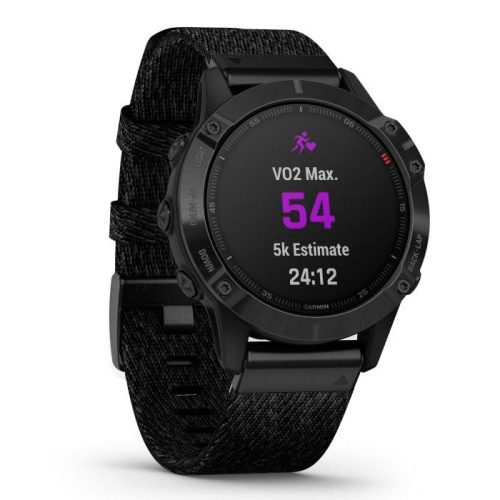 Часы GARMIN Fenix 6 Sapphire (Black DLC/Nylon Band)