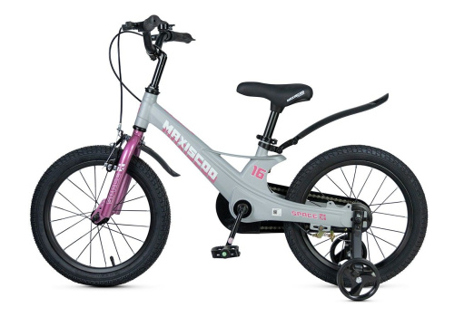 Велосипед Maxiscoo Space Стандарт 16 (2025) (98-110 см), серый