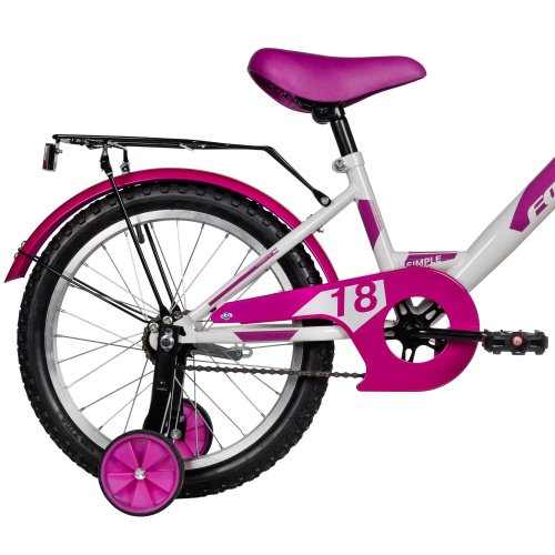 Велосипед Foxx Simple 18 (2025) (110-130 см), белый