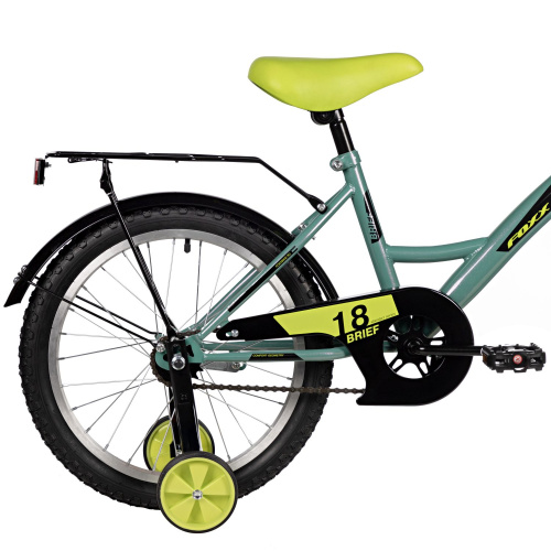 Велосипед Foxx Brief 18 (2025) (110-130 см), зелено-голубой