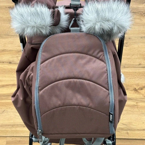 Санки-коляска "Ника детям 7-5SK" шоколадный (арт. НД7-5SK/Ш), коричневый