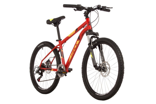 Велосипед Novatrack Battler 6.D 24 (2025), рама 12" (130-155 см), красный