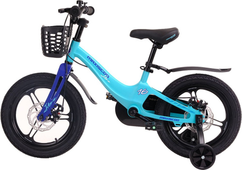 Велосипед Maxiscoo Jazz Pro 16" (2024) (98-110 см), бирюзовый